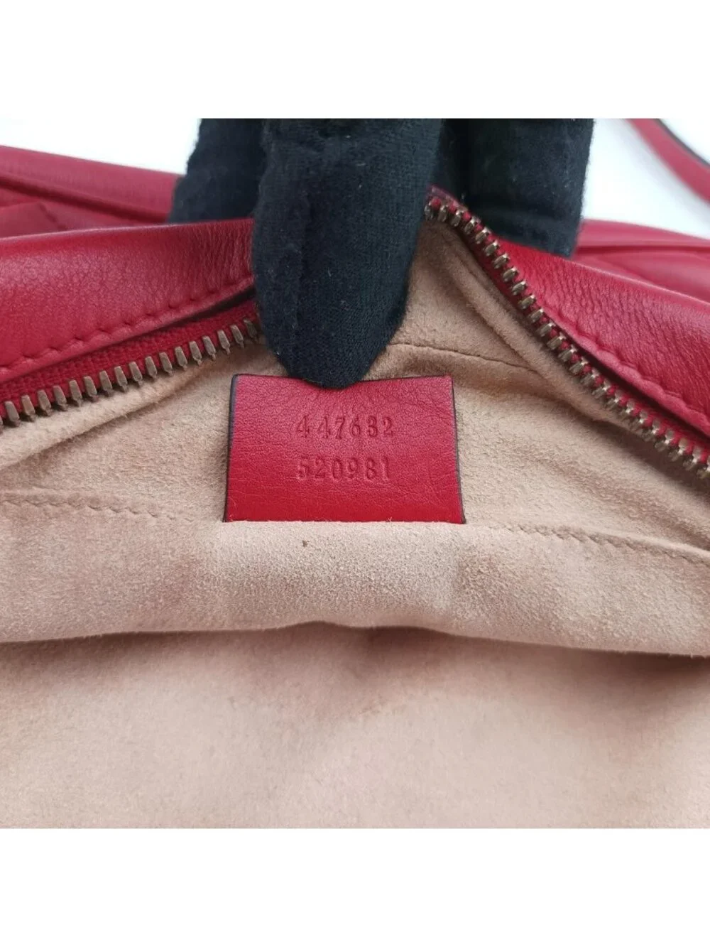 Gucci GG Marmont Red Leather Shoulder Bag